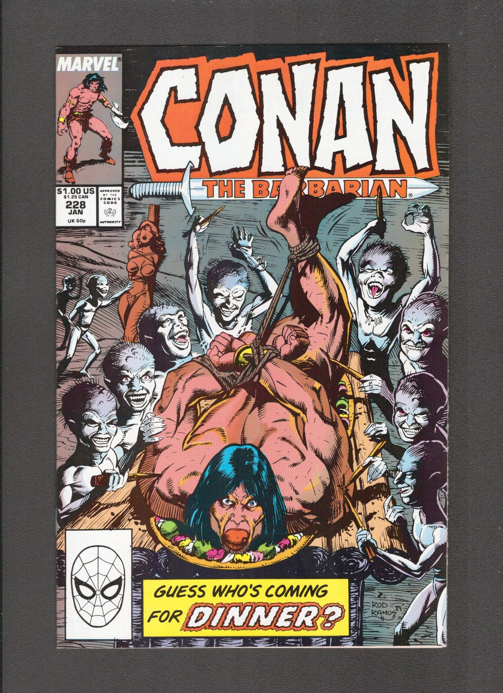 Conan the Barbarian #228 (1990) George Bell Marvel Comics