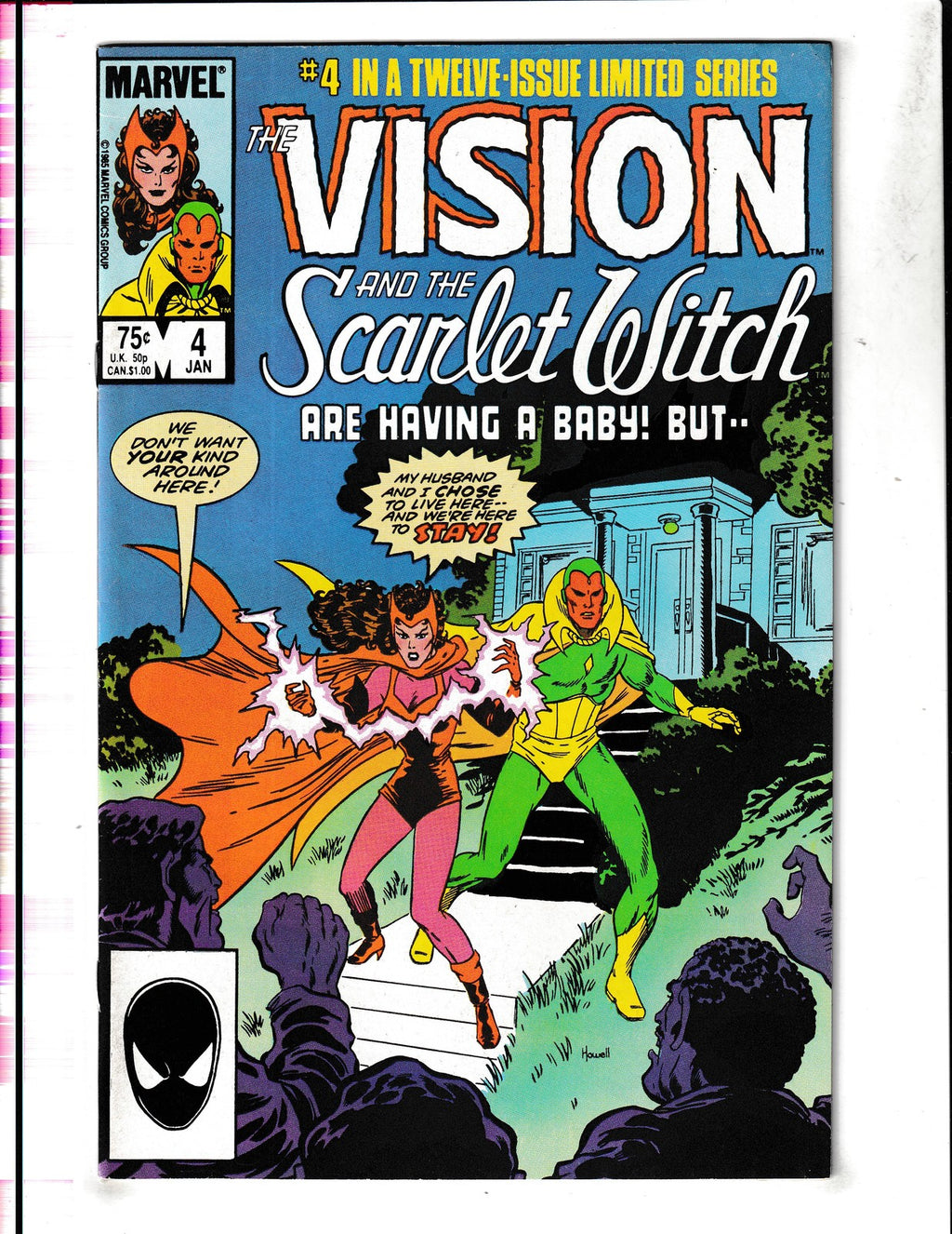Vision and the Scarlet Witch #4 (1986) 1st Glamour and Illusion Marvel Comics