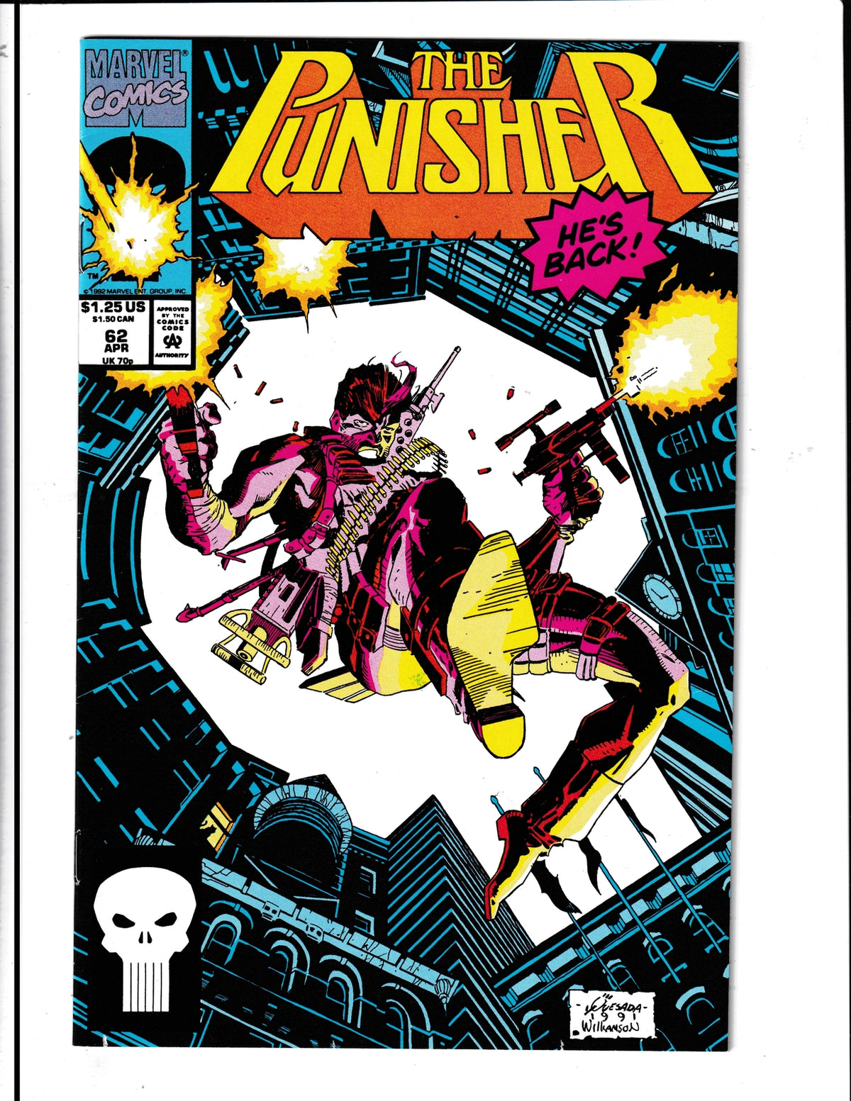 Punisher #62 (1992) Fade to White! Marvel Comics