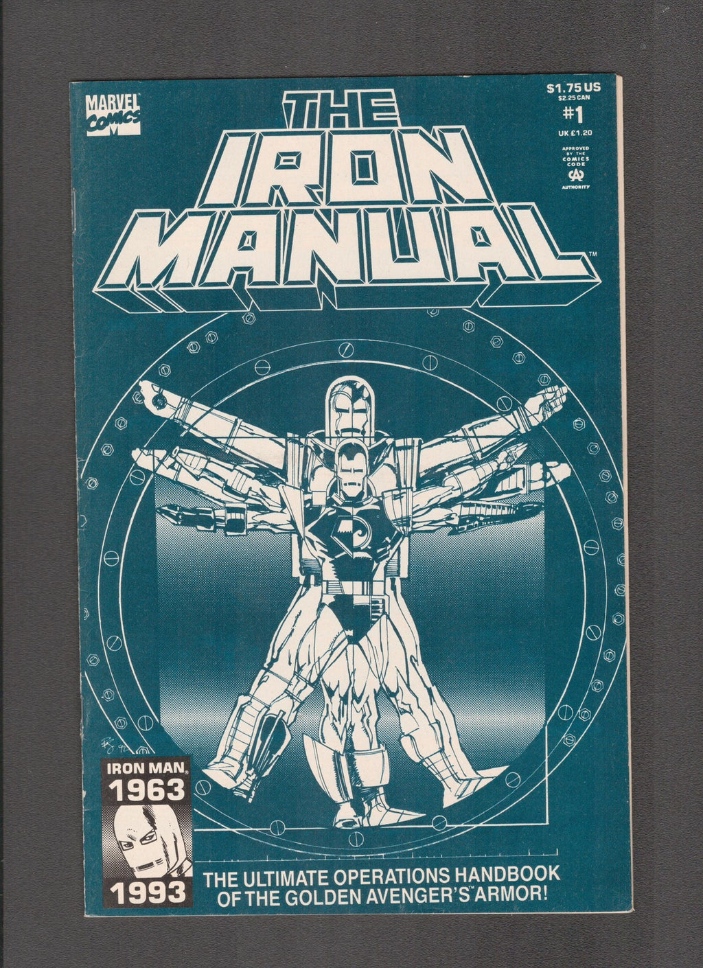Iron Manual #1 (1993) Sienkiewicz Cover Marvel Comics
