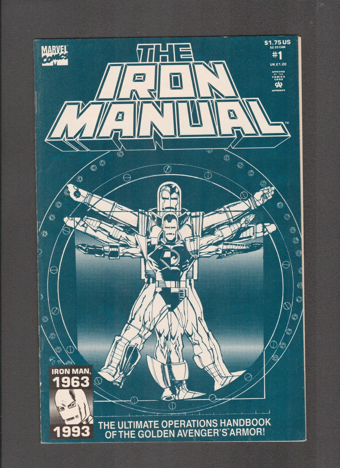 Iron Manual #1 (1993) Sienkiewicz Cover Marvel Comics