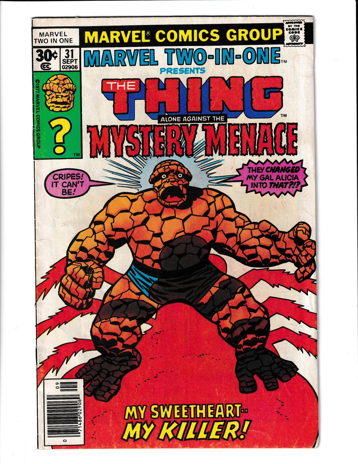 Marvel Two-In One #31 (1977) The Thing Marvel Comics