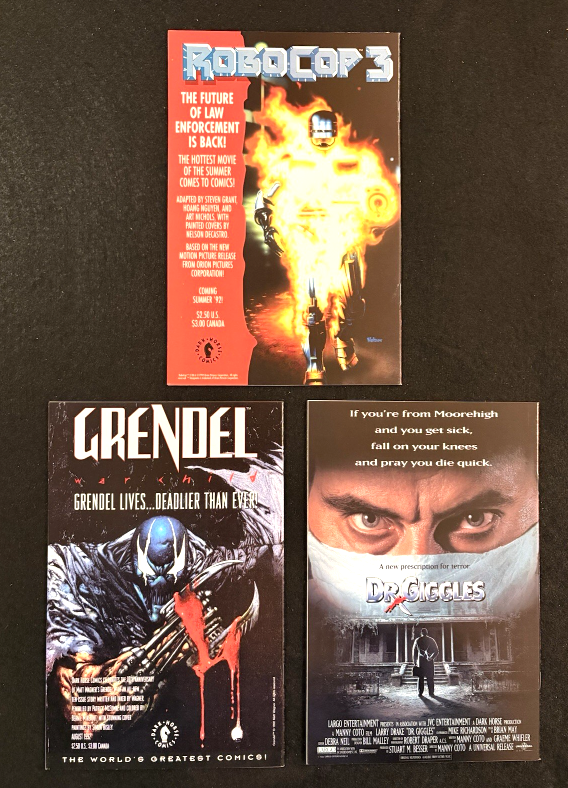 Terminator: Hunters and Killers Complete Set #1-3 (1992) Darkhorse Comics