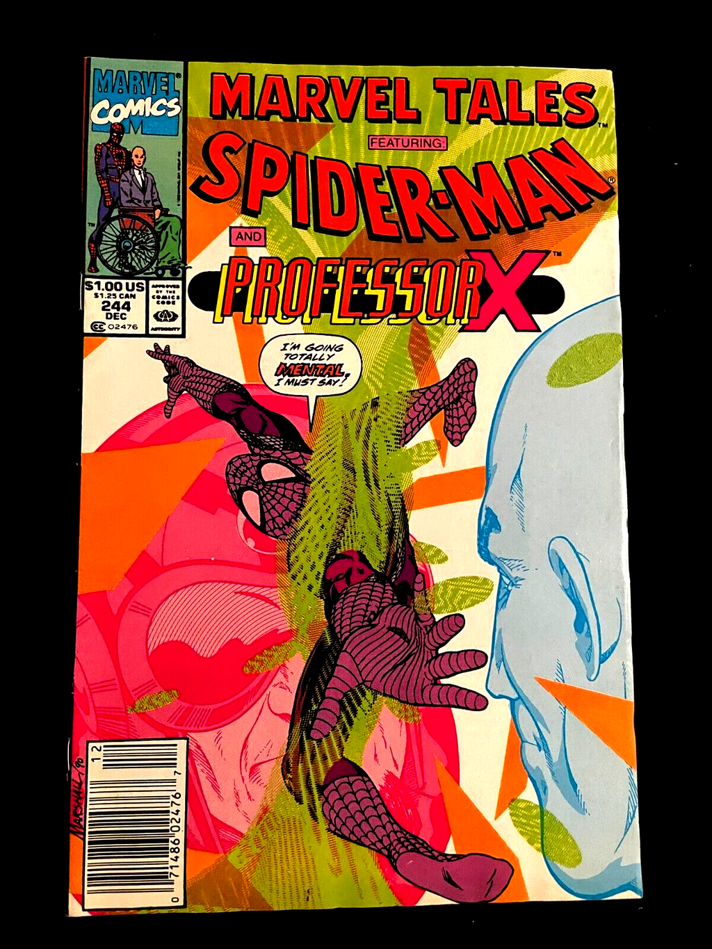 Marvel Tales #244 1990 - Spider-Man and Professor X