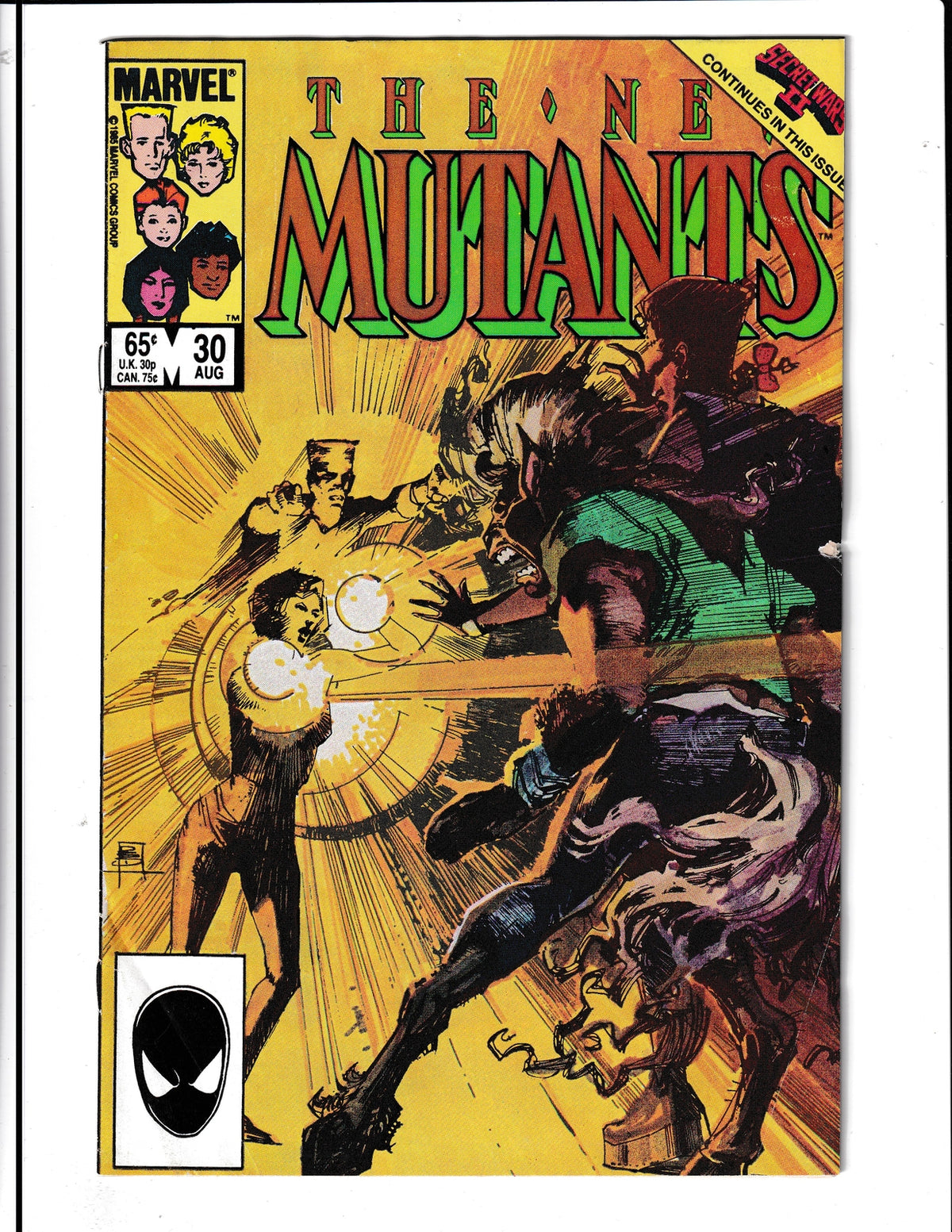 New Mutants #30 (1985) Secret Wars II Marvel Comics