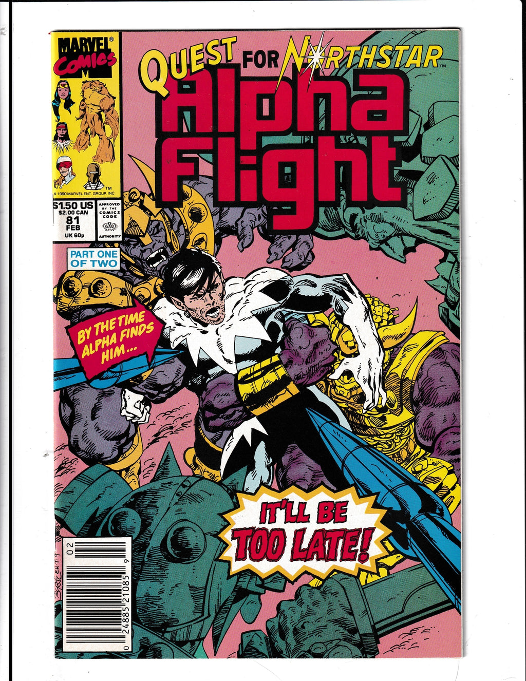 Alpha Flight #80 (1990) Marvel Comics SKU:524