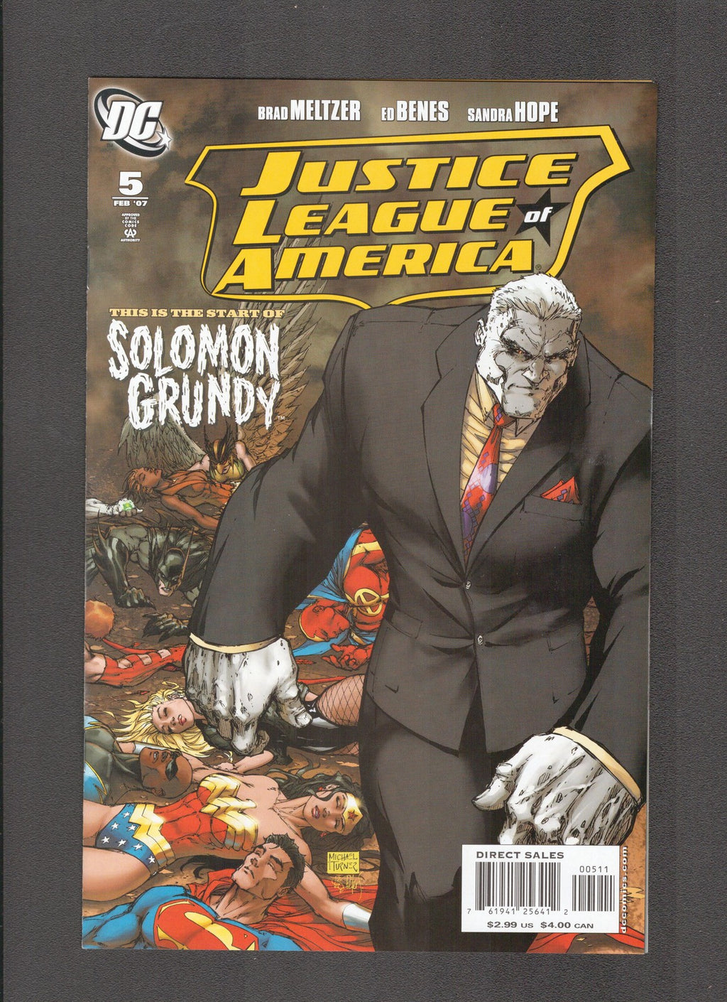 Justice League of America #5 (2007) Ed Benes - Michael Turner DC Comics