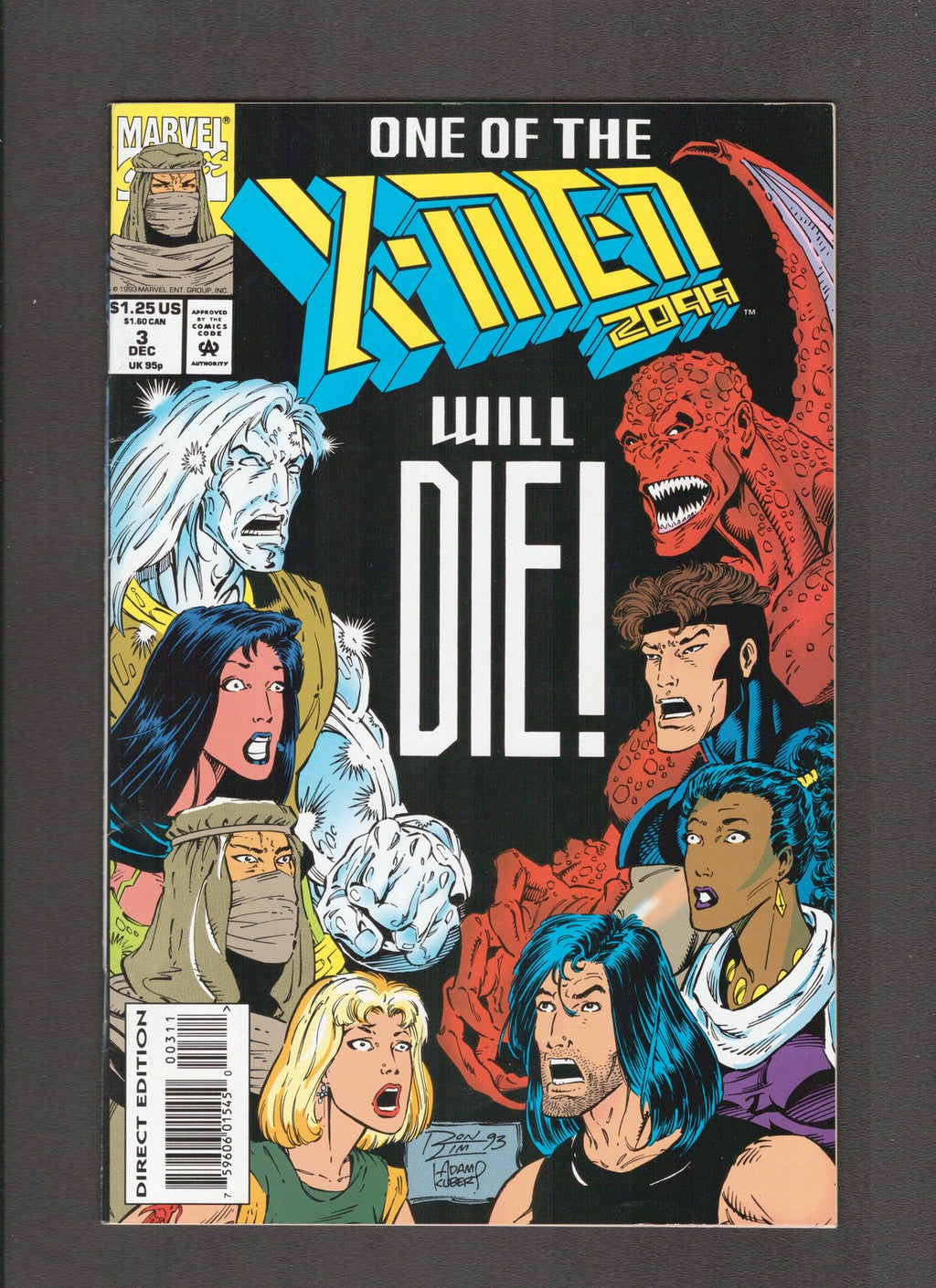 X-Men 2099 #3 (1993) Ron Lim Marvel Comics
