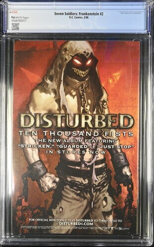 Seven Soldiers: Frankenstein #2 CGC 9.6 (2006) Grant Morrison ~ DC Comics