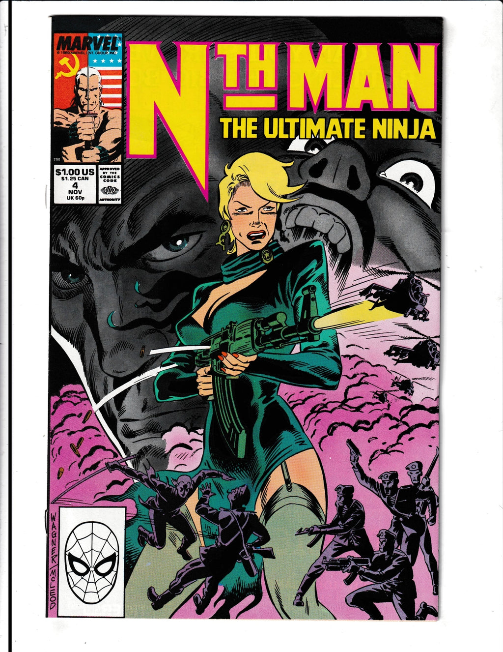 Nth Man #4 (1989) Ultimate Ninja Marvel Comics