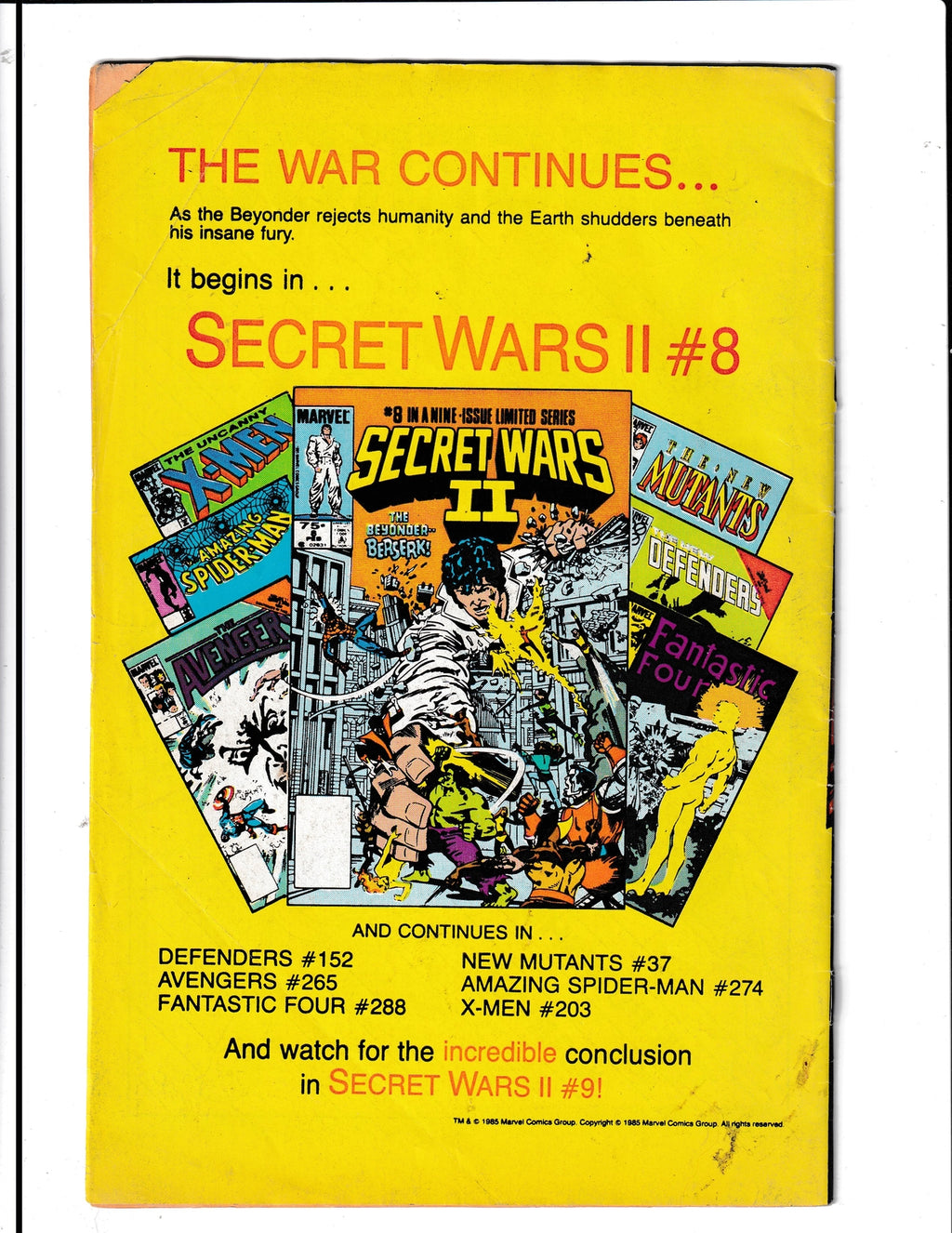 Thing #32 (1986) Marvel Comics