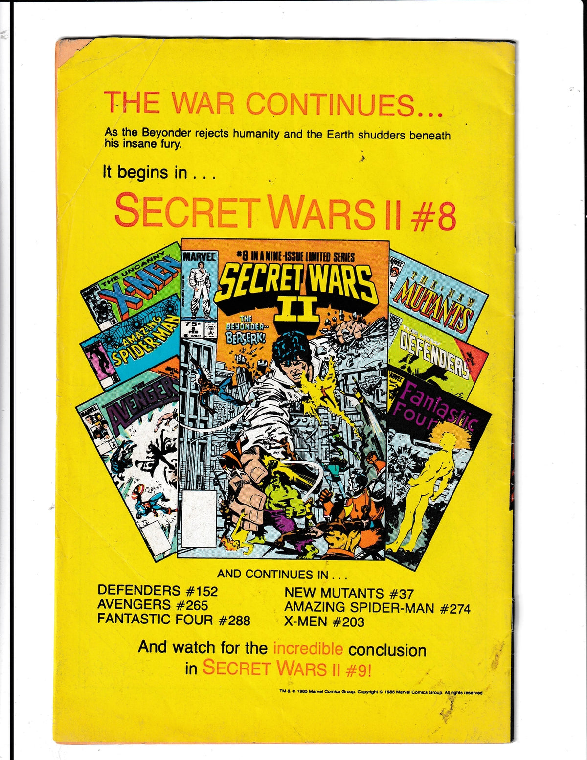 Thing #32 (1986) Marvel Comics
