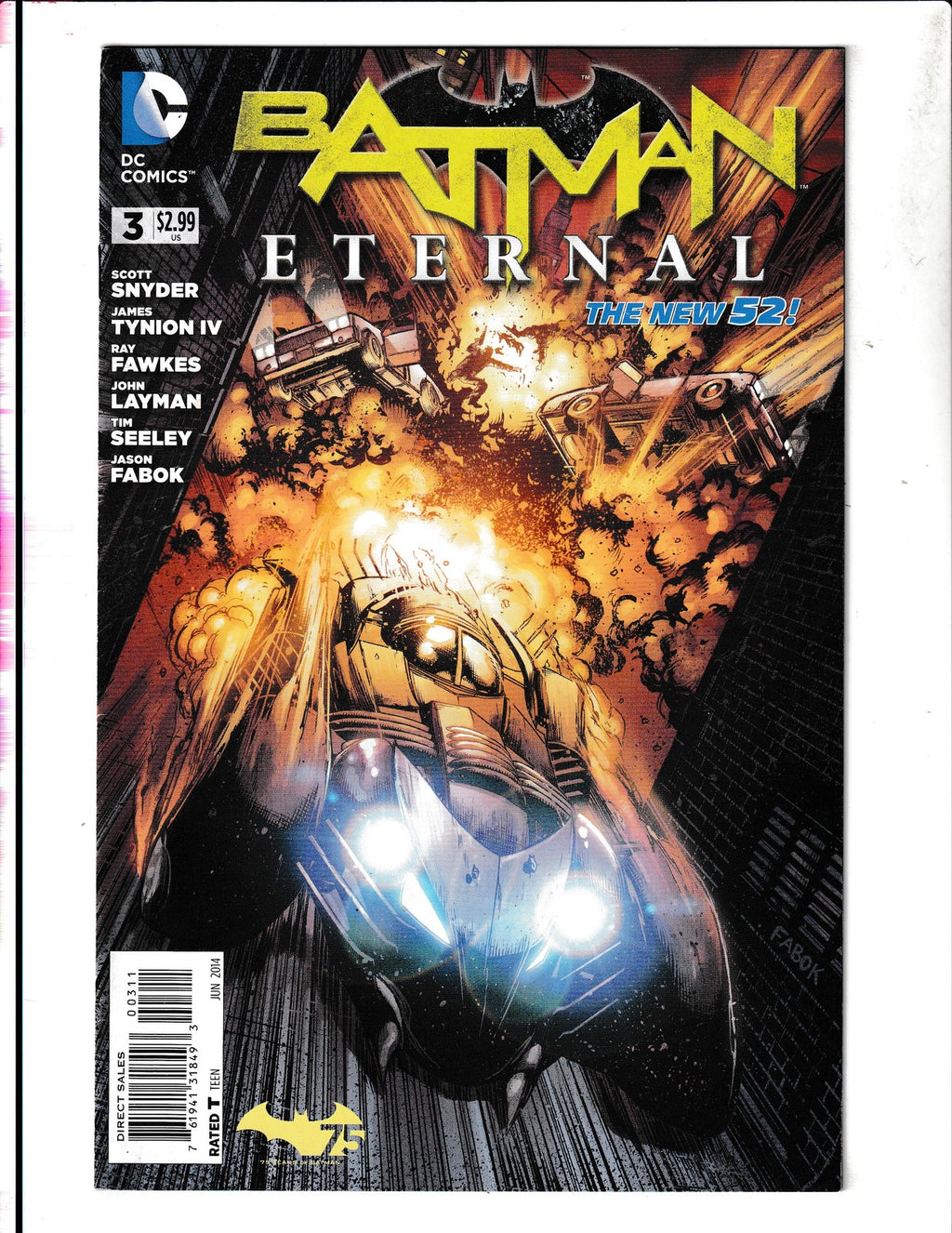 Batman: Eternal #3 (2014) Fabok/Anderson DC Comics