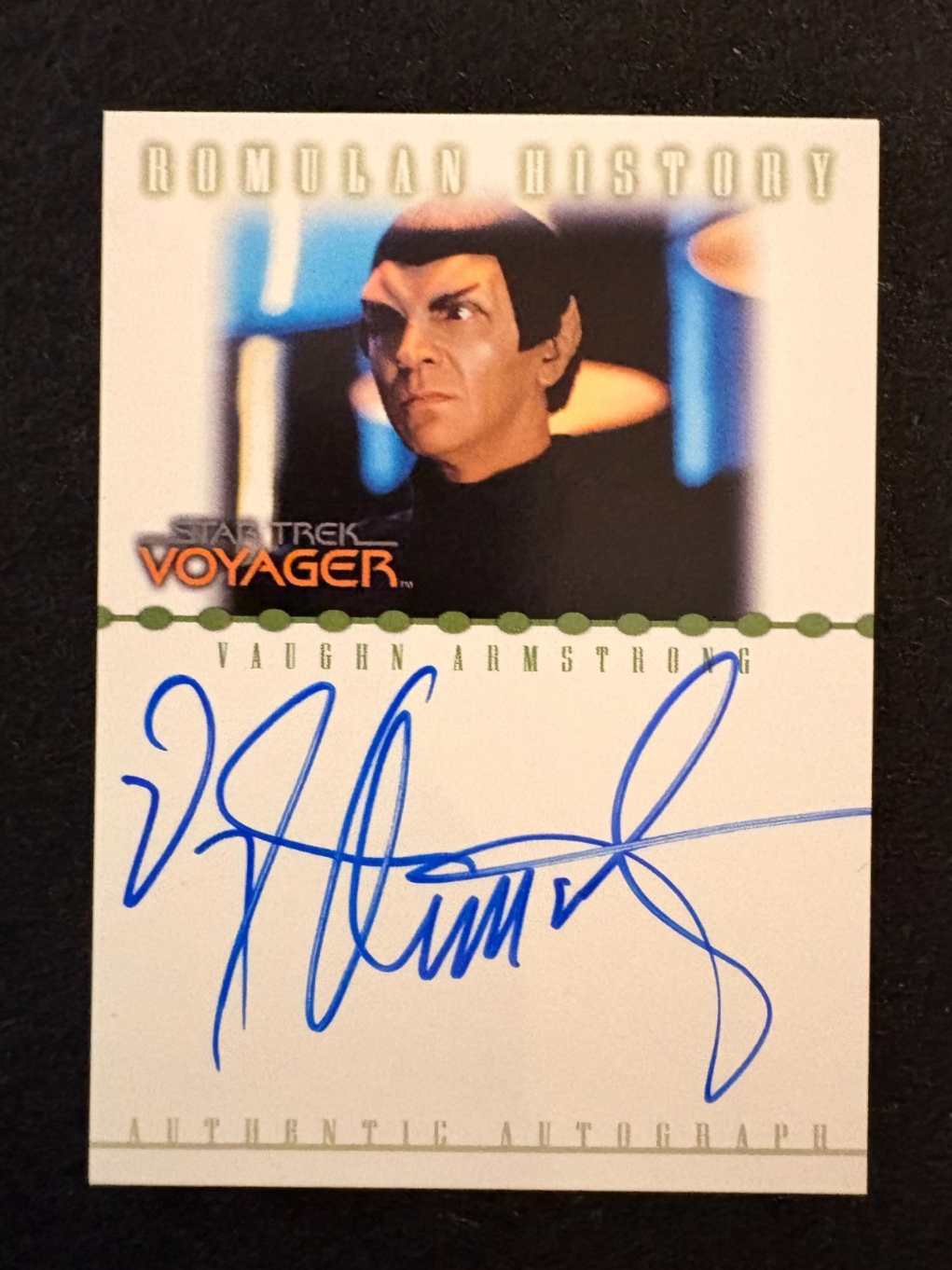 2002 Rittenhouse Star Trek Nemesis Vaughn Armstrong as Telek R'Mor AUTO RA10