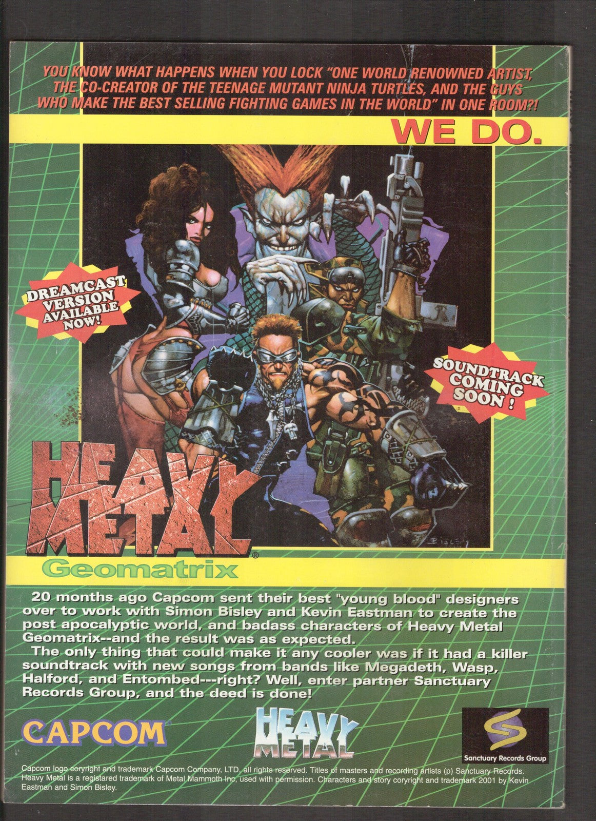 Heavy Metal #January (2002) Tip-In Plate by Royo Magazine Comics