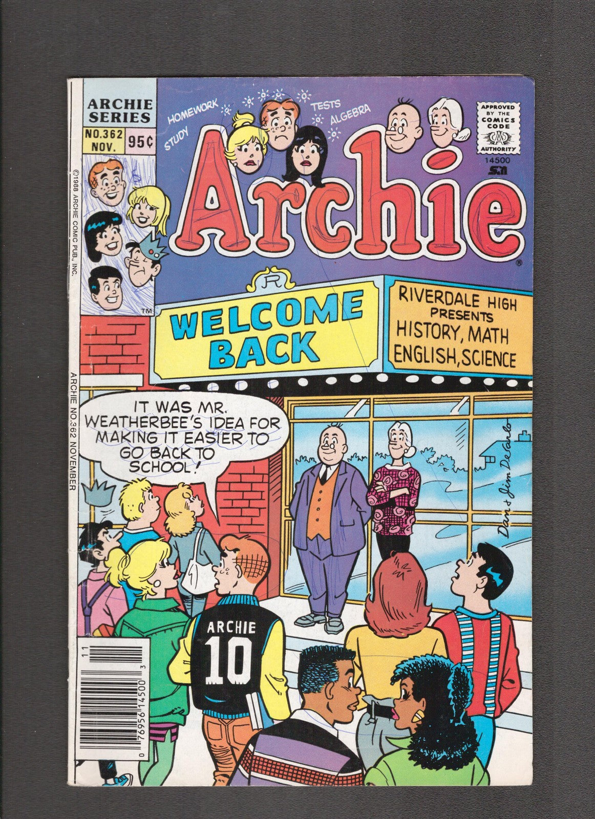 Archie Comics #362 (1988) Canadian Newsstand Archie Comics