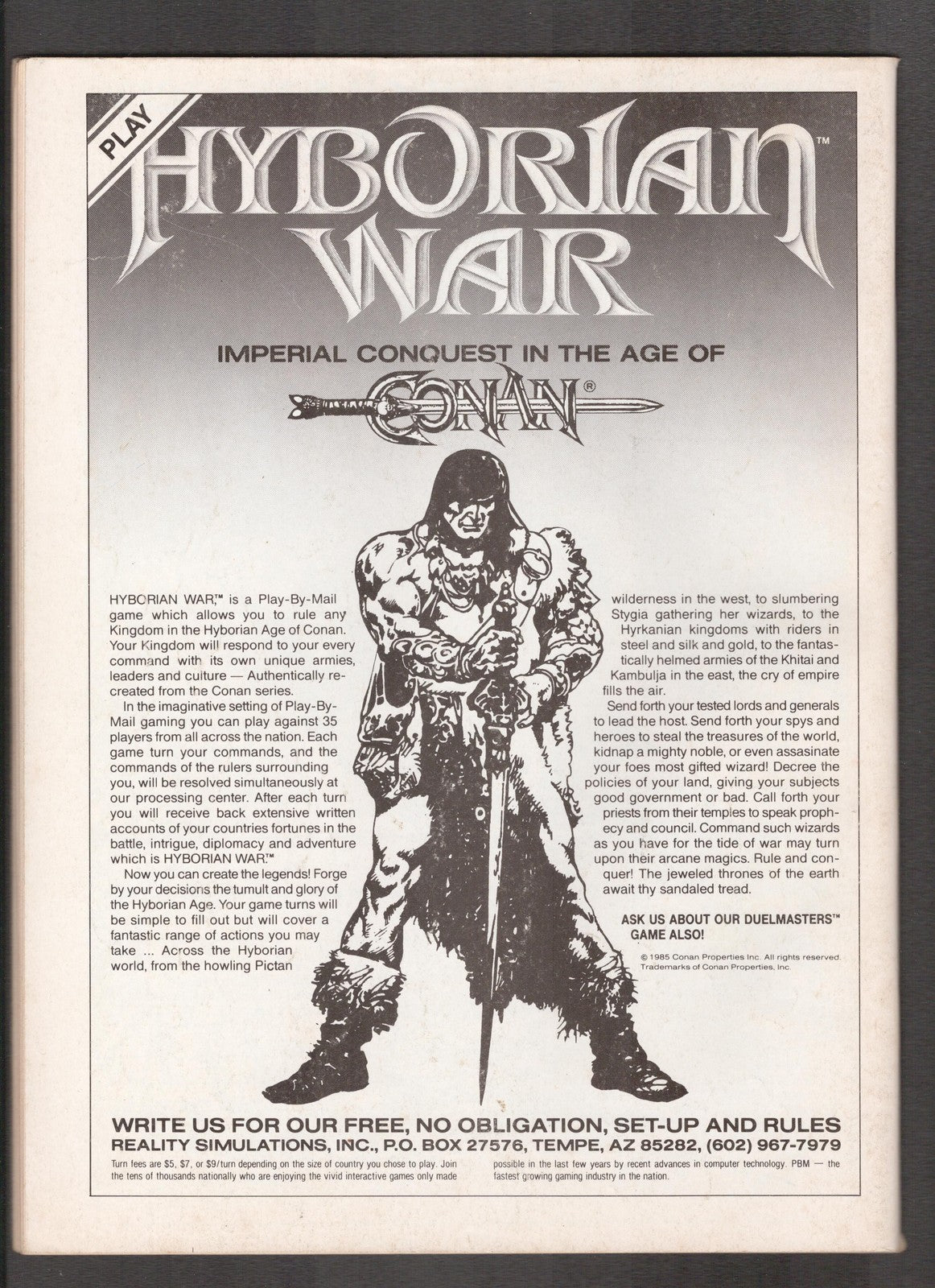 Savage Sword of Conan #158 (1989) Ernie Chan Curtis Comics