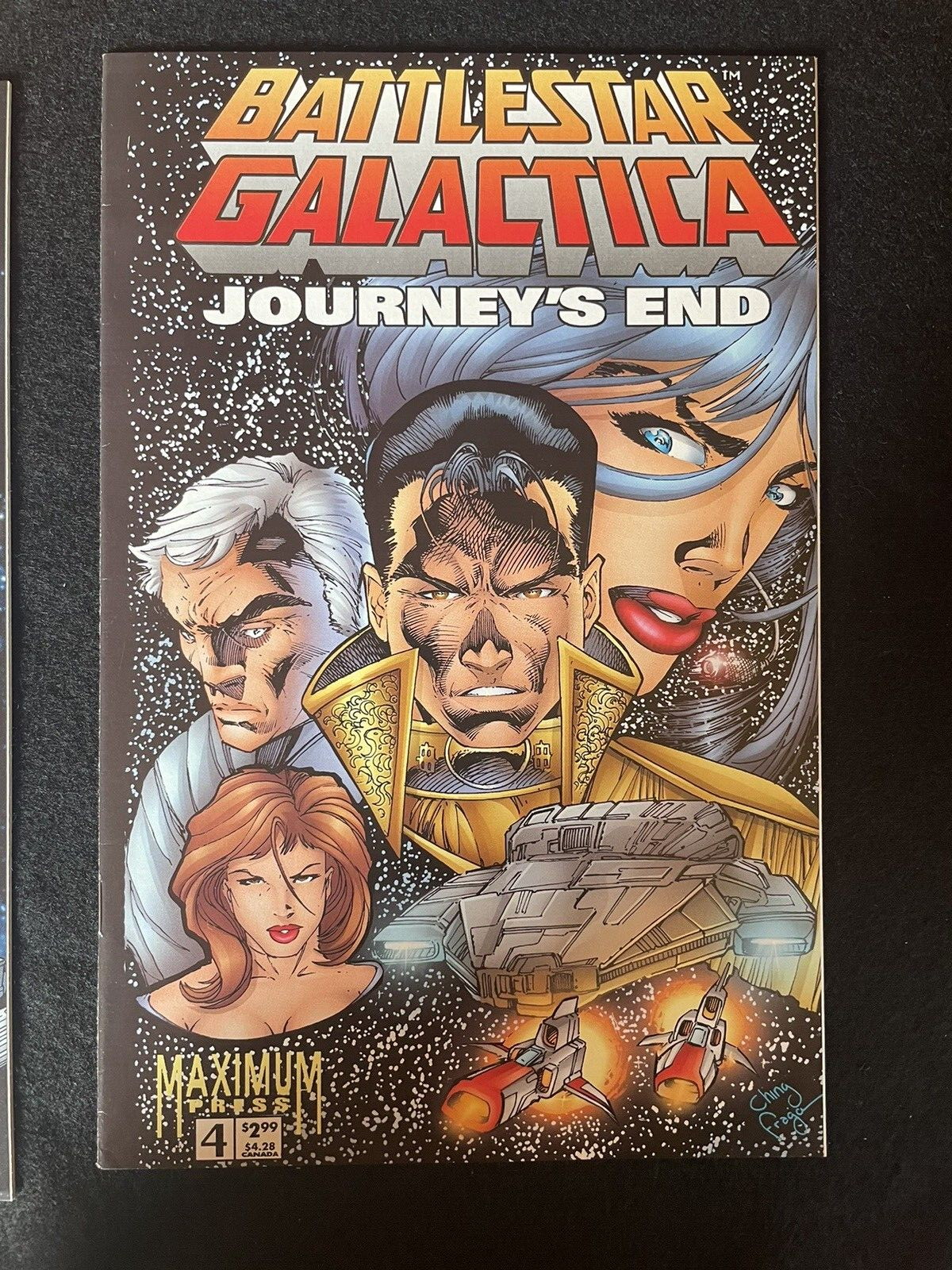 Battlestar Galactica: Journey's End 1-4 (1995) Complete Set Maximum Press