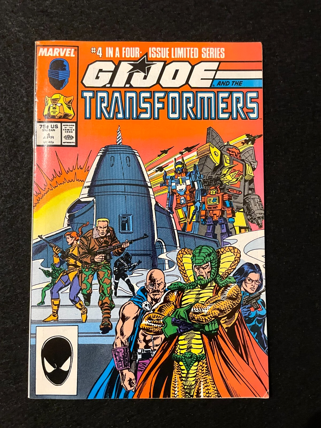 G.I. Joe and the Transformers  - Complete Set of 4 - #1-4 (1987) Marvel