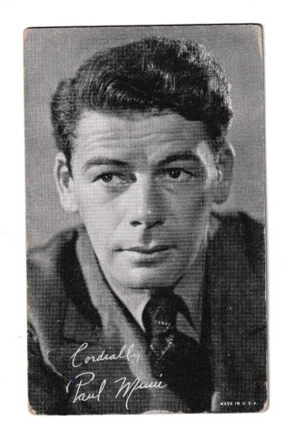 Arcade Cards 1940's - Celebrities - Paul Muni