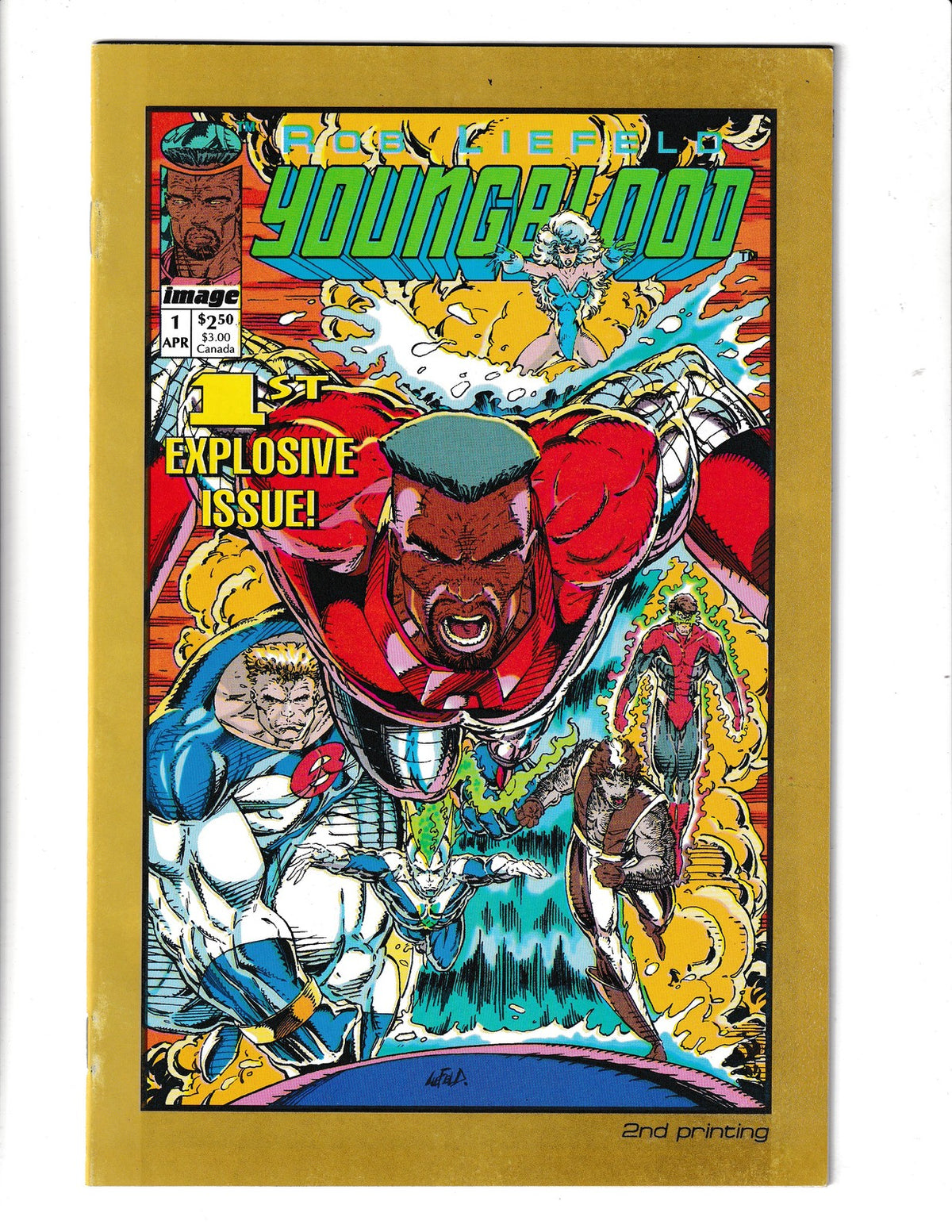 Youngblood #1 (1992) 2nd Print Image  Comics