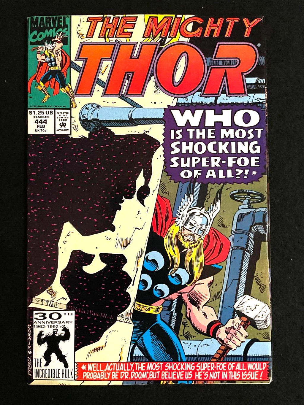 Thor #444 1992 - HIGH GRADE - 1st App of Grook and Cindy Lou