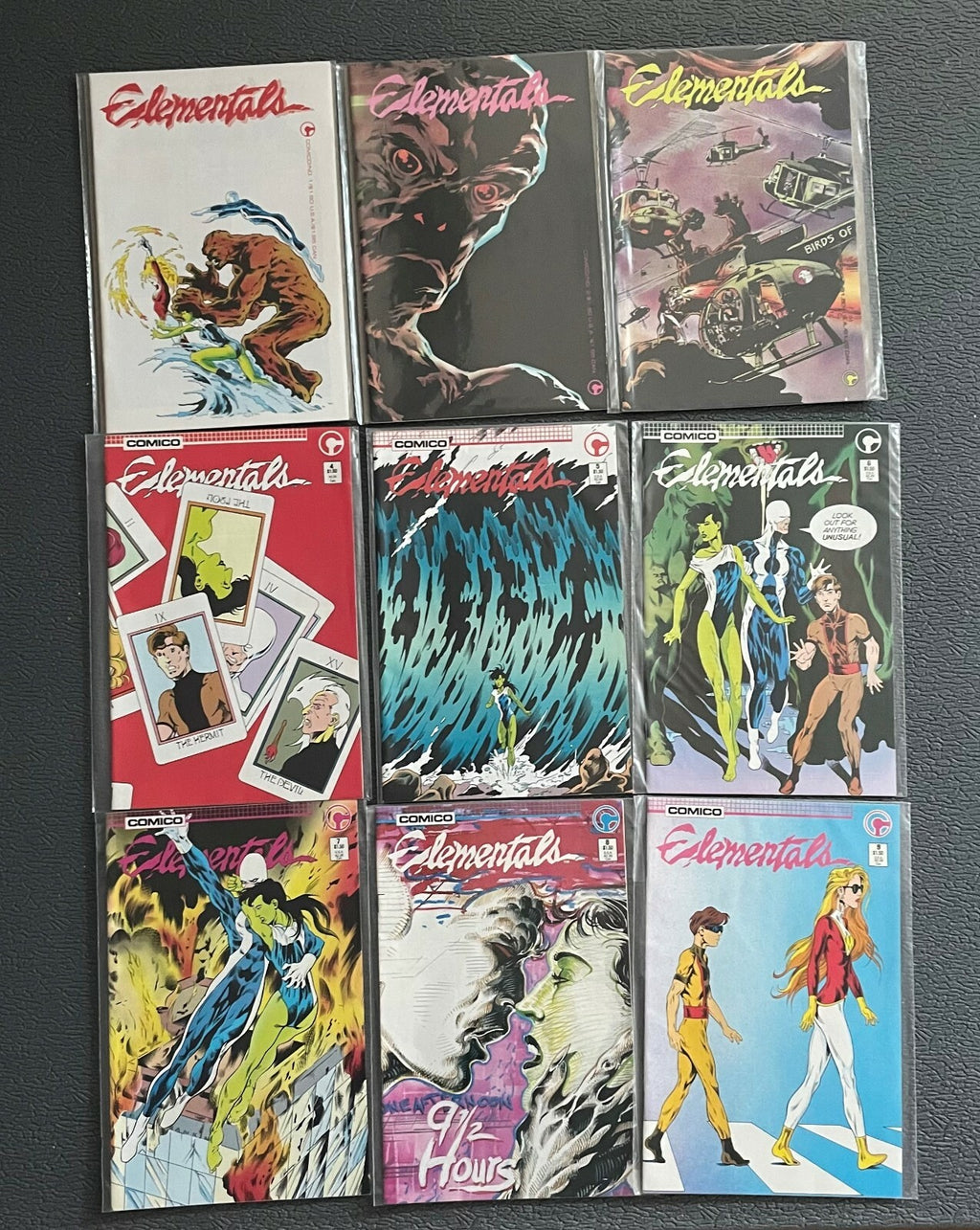 Elementals 1-9 November 1984 Comico Comics