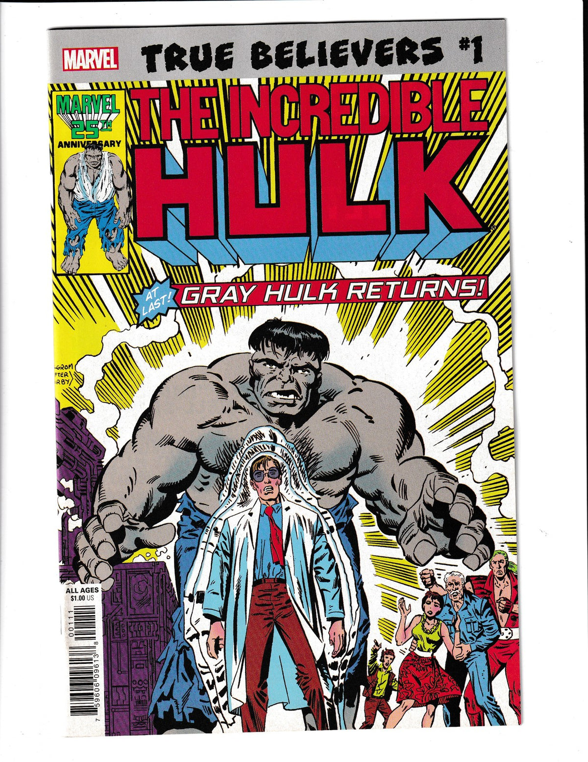 True Believers: Incredible Hulk Gray Hulk Returns #1 (2019) RP 324 Marvel Comics