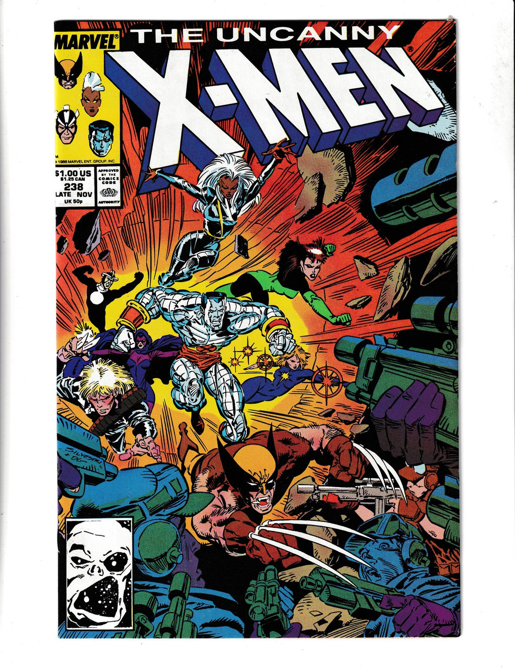 Uncanny X-Men #238 (1988) Wolverine, Magneto, Storm Cover Marvel Comics