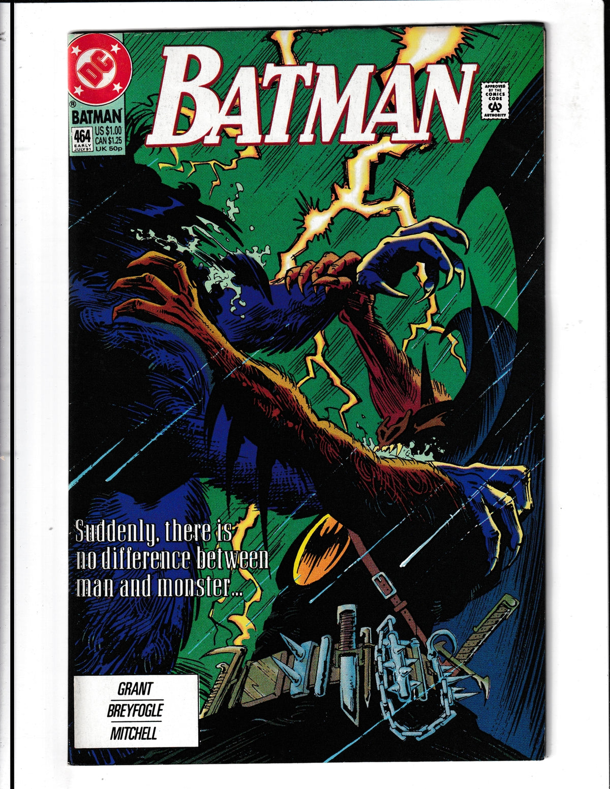 Batman #464 (1991) "Spirit of the Beast pt 3" DC Comics