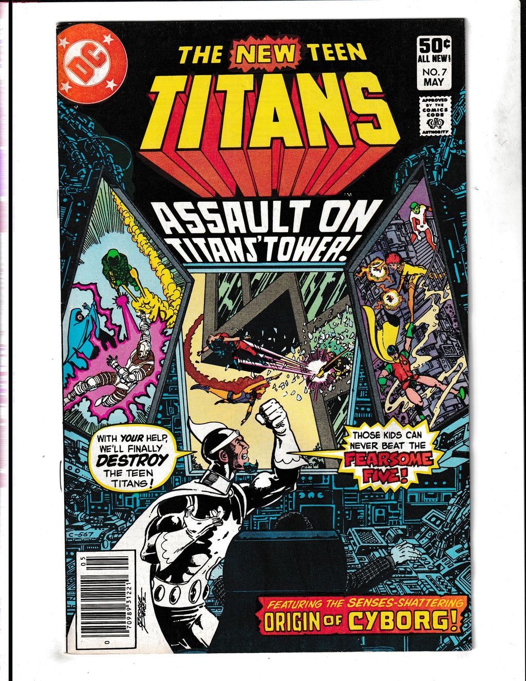 New Teen Titans #7 (1981) Origin of Cyborg DC Comics