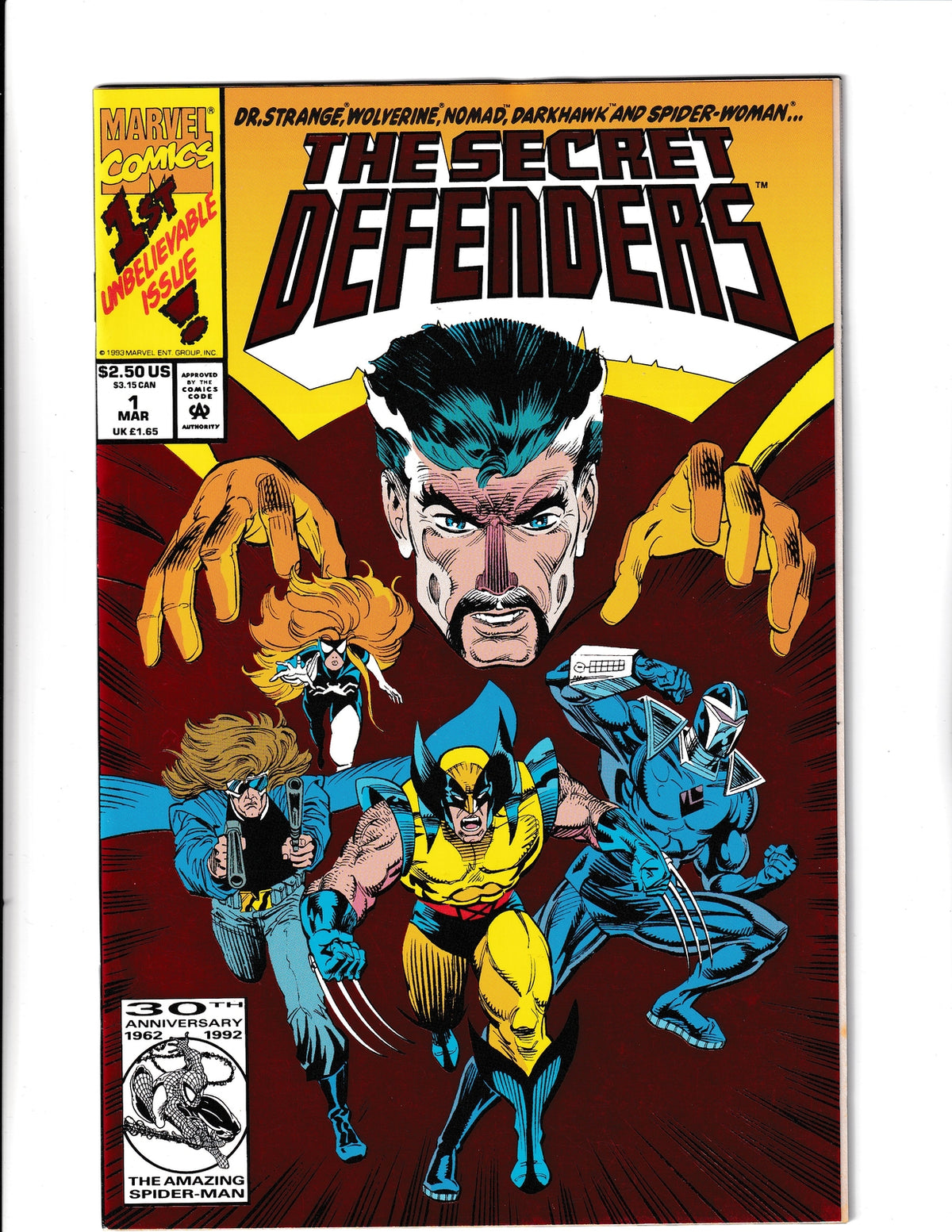 Secret Defenders #1 (1993) Marvel Comics SKU:034
