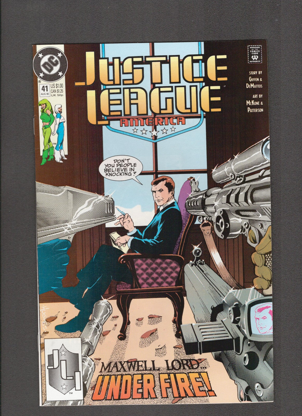 Justice League America #41 (1990) Higher Grade  DC Comics