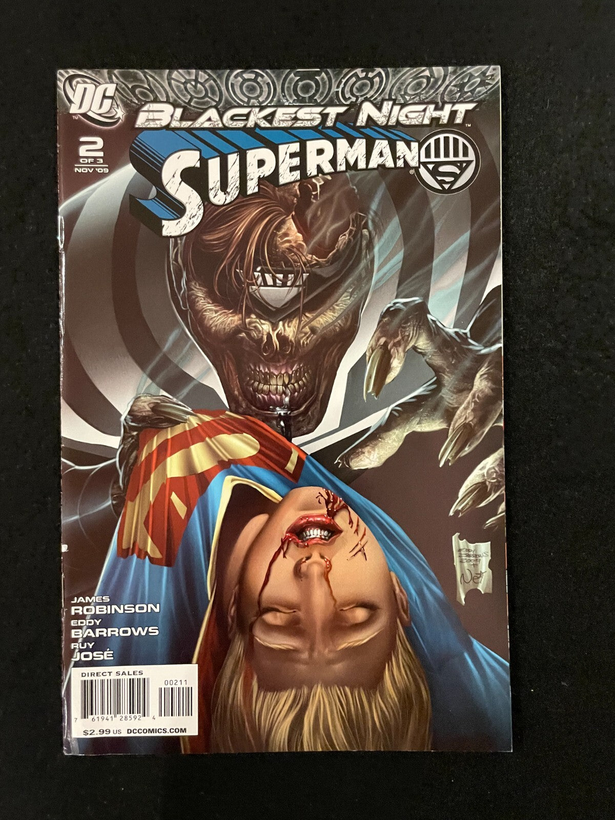 Blackest Night: Superman - Complete Set of 3 #1-3 (2010) DC Comics