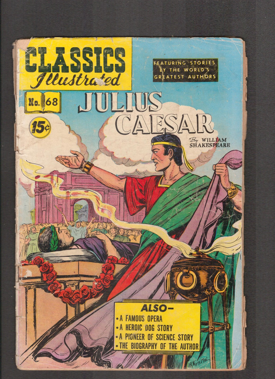 Classics Illustrated #68 (1950) HRN 108 Julius Caesar Gliberton Comics