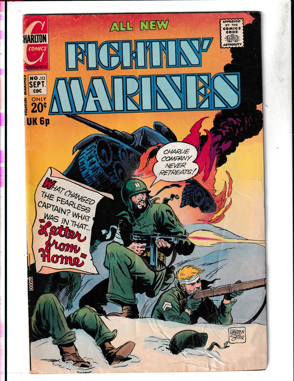 Fightin' Marines #113 (1973) Charlton Comics