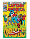 Captain America: War Against Drugs #1-FBI Cover (1989) Marvel Comics