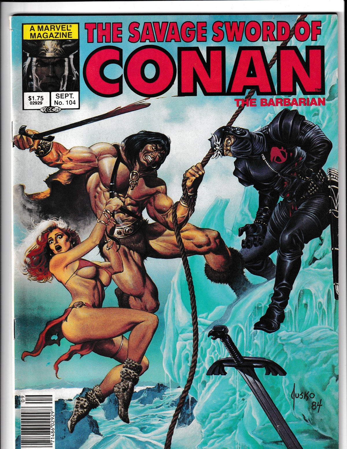 Savage Sword of Conan #104 (1984) Joe Jusko Cover Marvel Comics