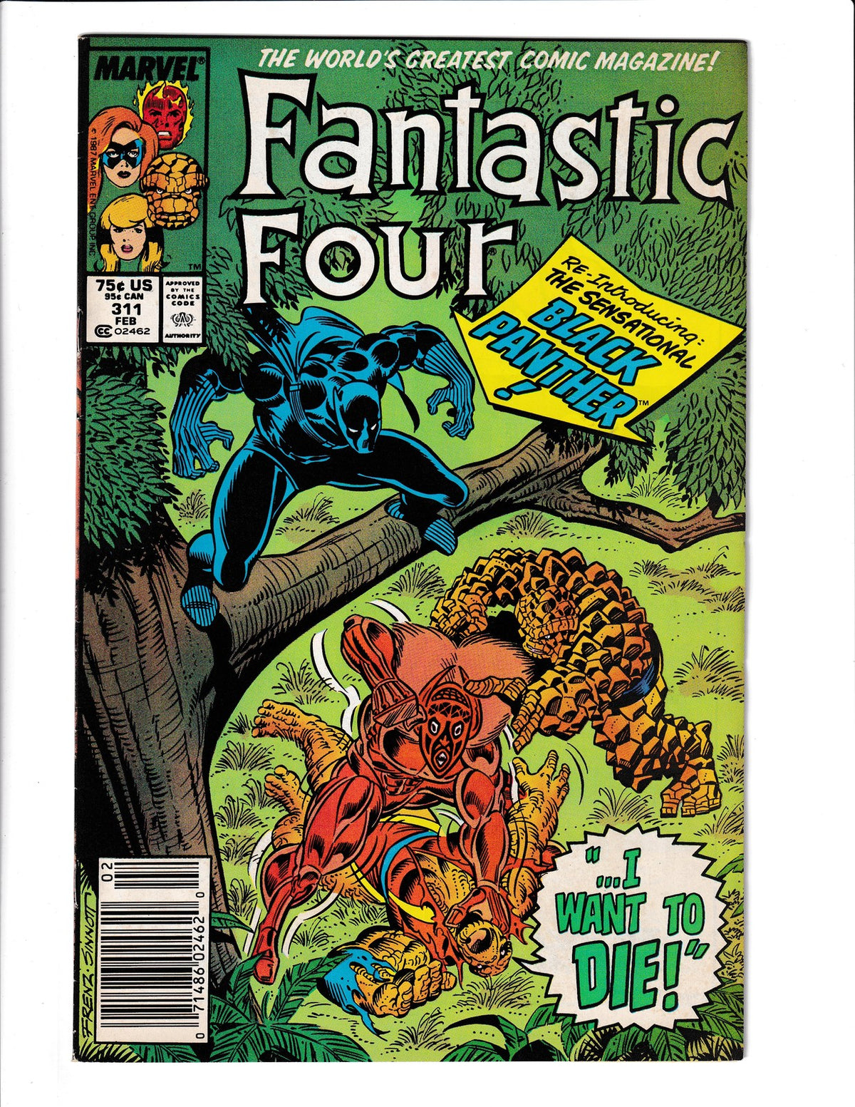 Fantastic Four #311 (1988) Black Panther Marvel Comics