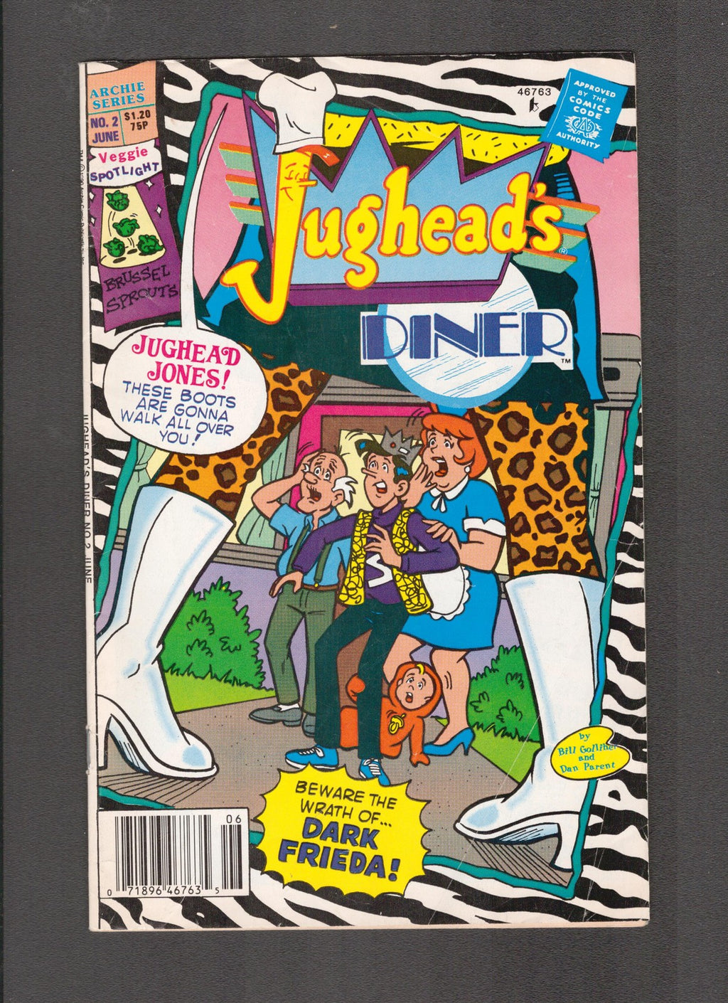 Jughead's Diner #2 (1990) Dan Parent Cover Archie Comics