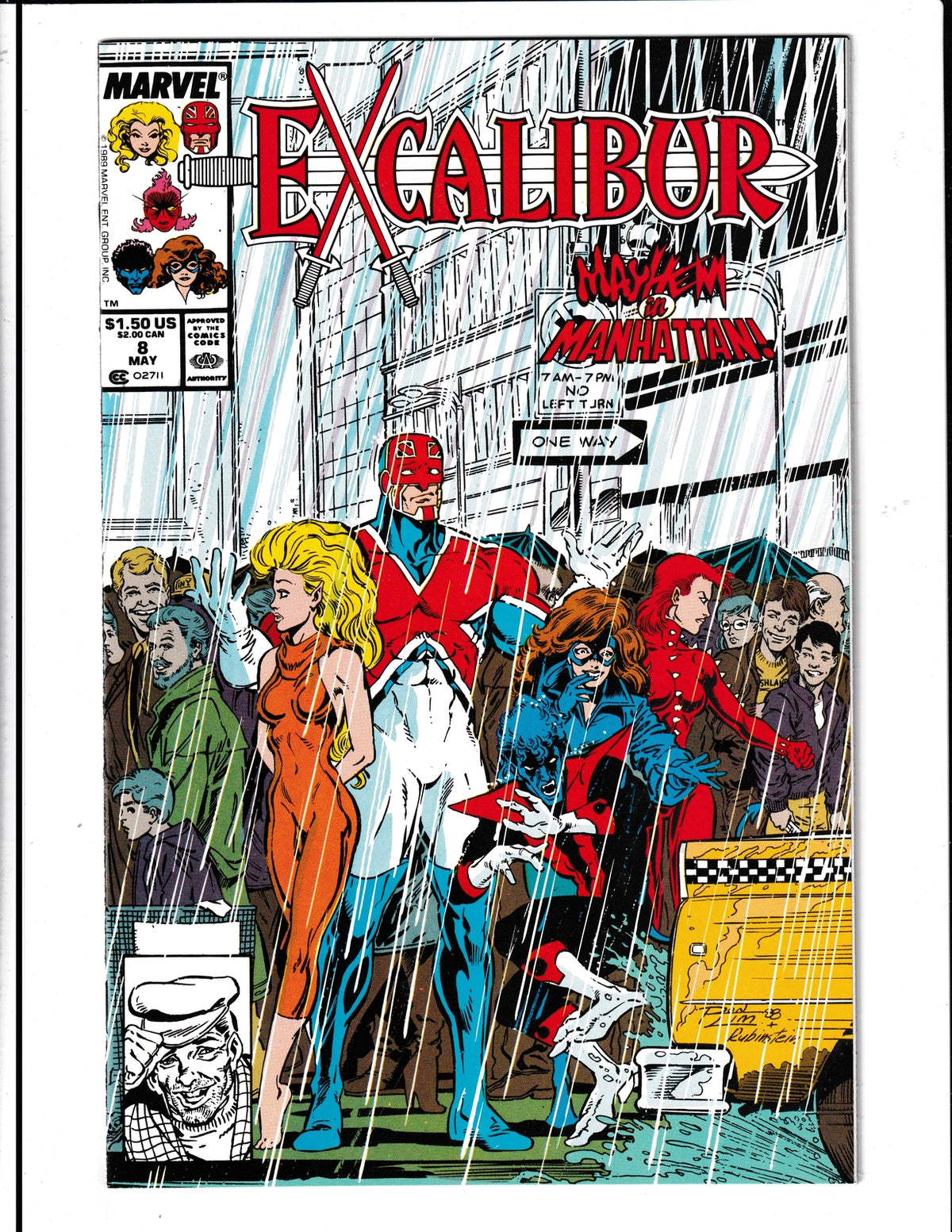 Excalibur #8 (1989) HIGH GRADE Marvel Comics
