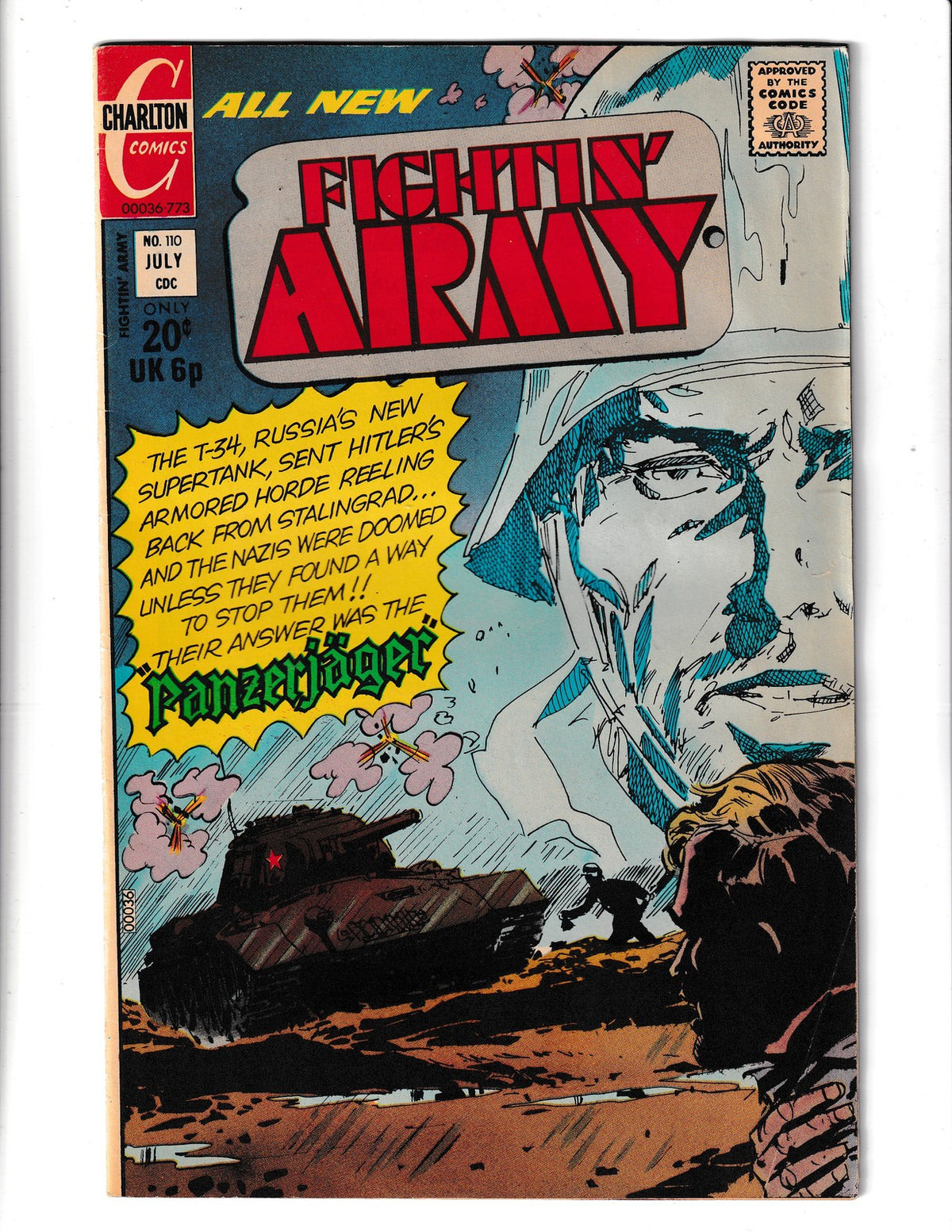 Fightin' Army #110 (1973) Carlton Comics