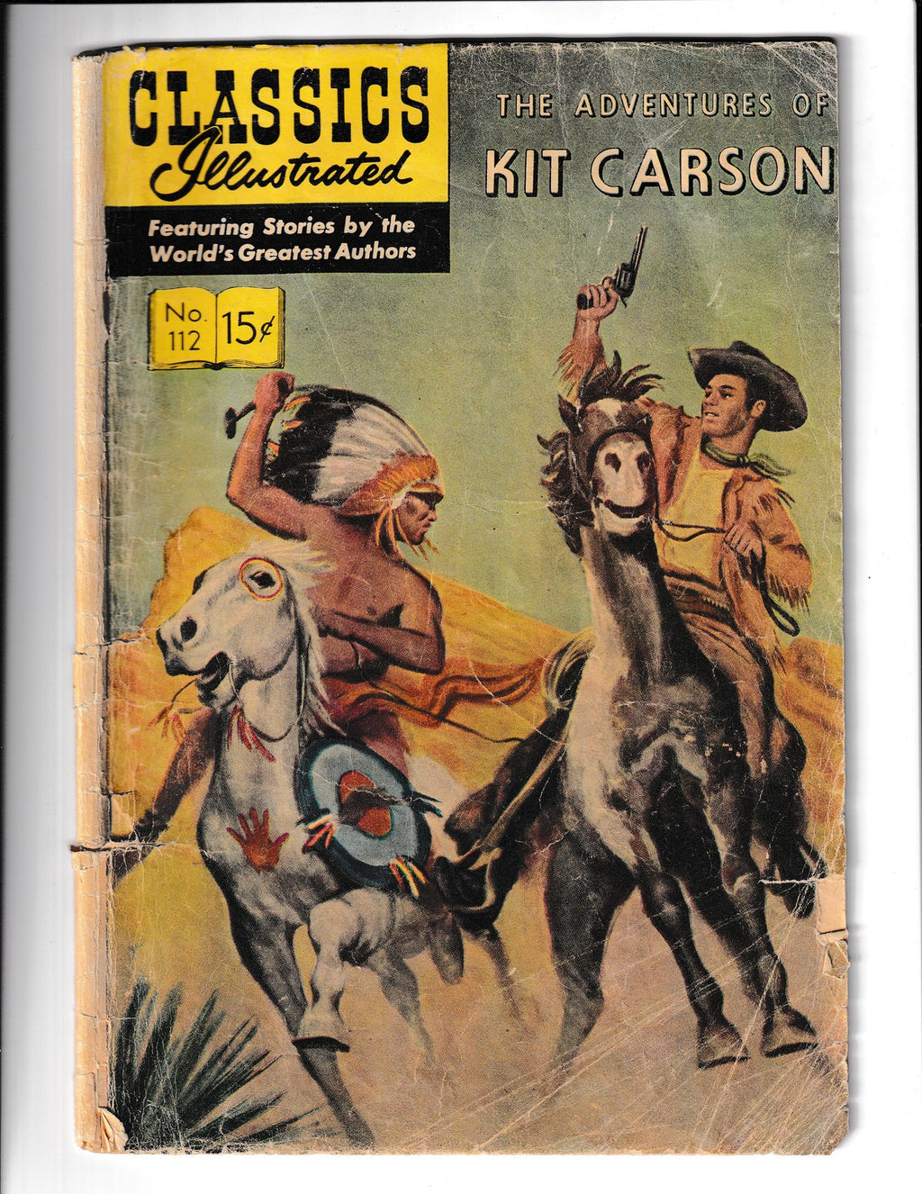 Classics Illustrated #112 (1966) Kit Carson HRN 167 Gilberston Comics