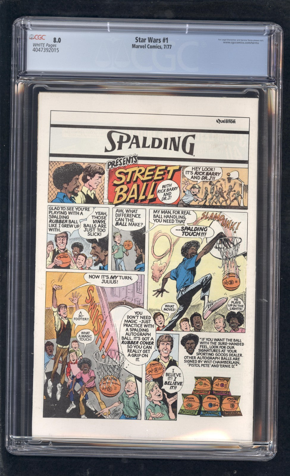 Star Wars #1 CGC 8.0 (1977) Roy Thomas New Hope Graded Marvel Comics