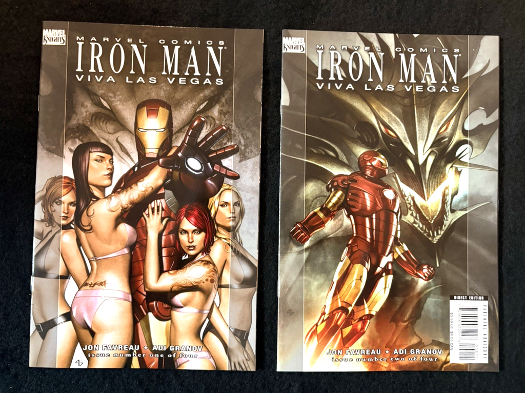 Iron Man: Viva Las Vegas- Complete Set of Two #1-2 (2008) Marvel Knights