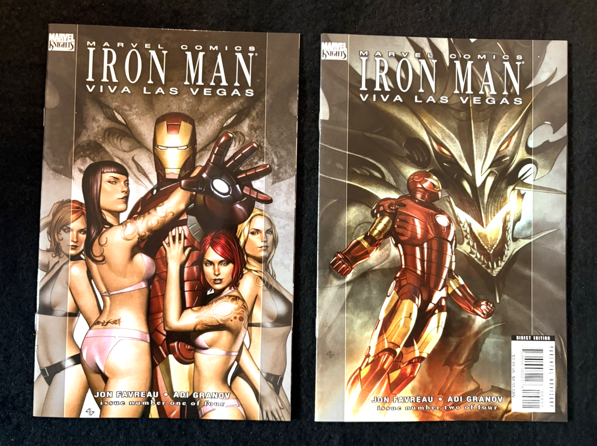 Iron Man: Viva Las Vegas- Complete Set of Two #1-2 (2008) Marvel Knights