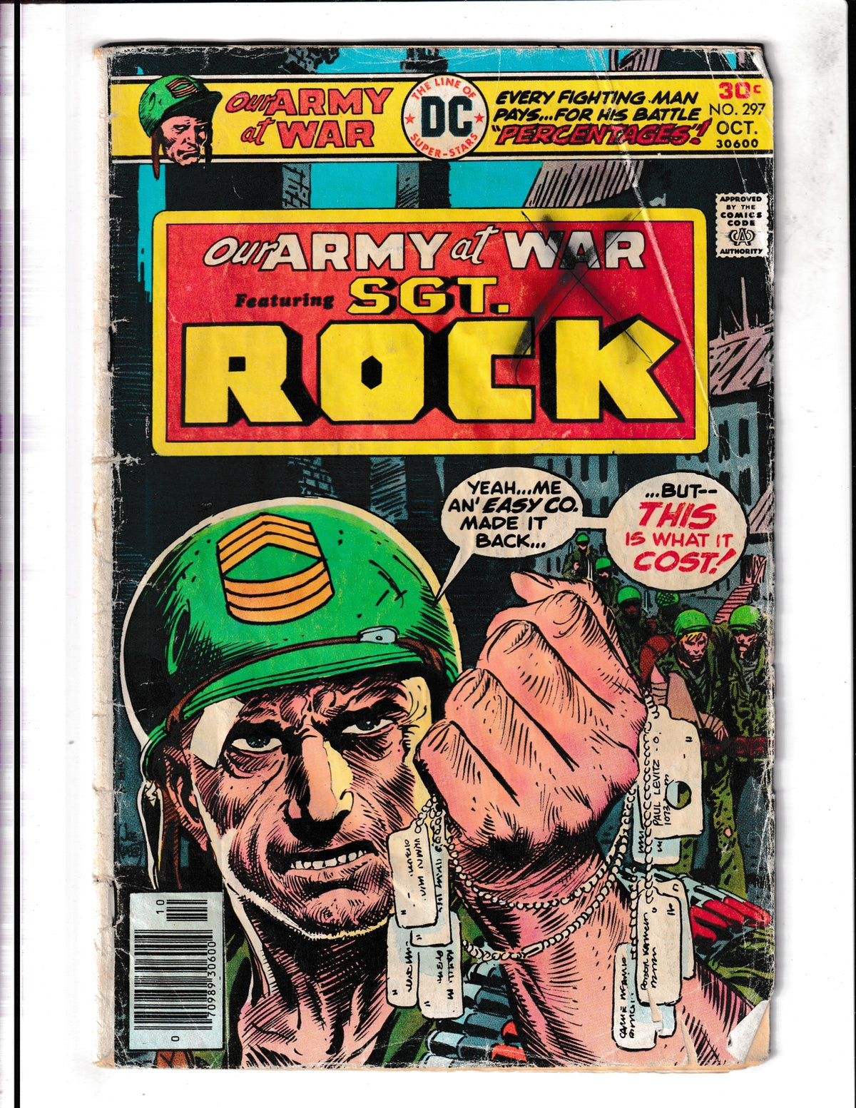 Our Army At War #297 (1976) SGT Rock DC Comics