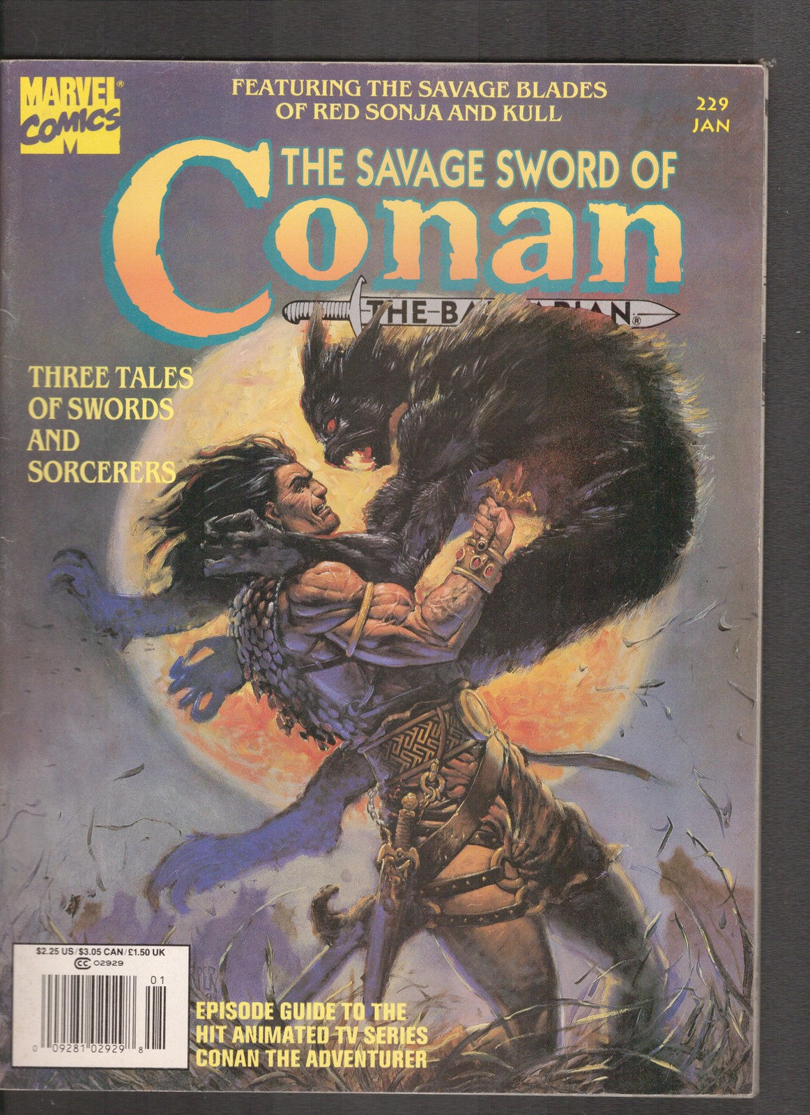 Savage Sword of Conan #229 (1995) Fred Harper Curtis Comics