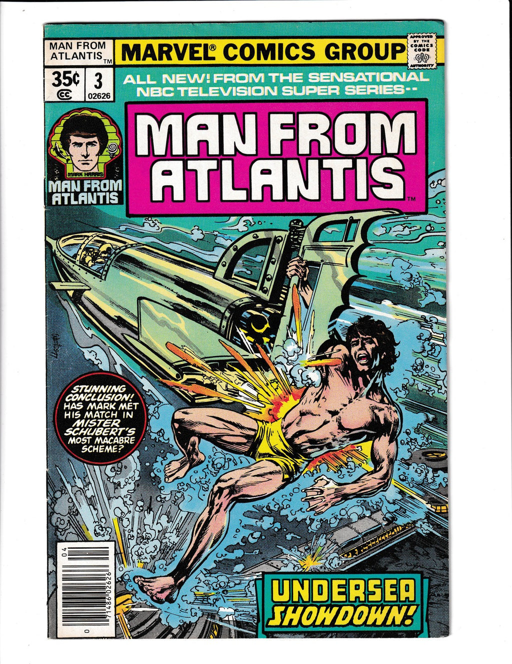 Man From Atlantis #3 (1978) Marvel Comics SKU:3362
