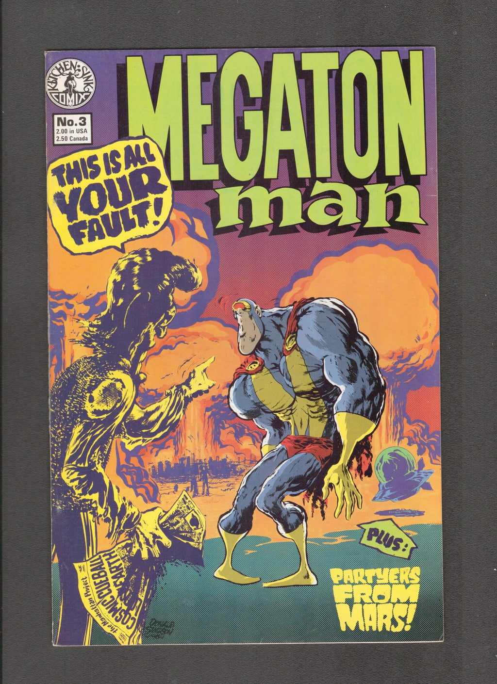 Megaton Man #3 (1985) Donald Simpson Kitchen Sink Comics
